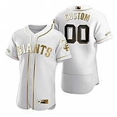 San Francisco Giants Customized Nike White Stitched MLB Flex Base Golden Edition Jersey,baseball caps,new era cap wholesale,wholesale hats